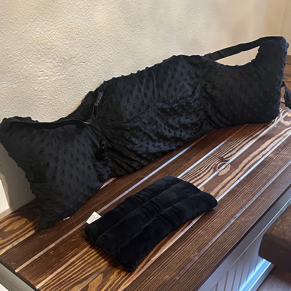 Black Textured Pillow Set- mastectomy pillow